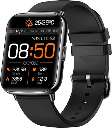 Bleutty Orologio Smartwatch Uomo Donna con Saturimetro Contapassi  Cardiofrequenzimetro Notifiche Messaggi Orologio Sportivo Fitness Activity  Tracker Cronometro Nuotata Controller Fotocamera Musicale : Amazon.it