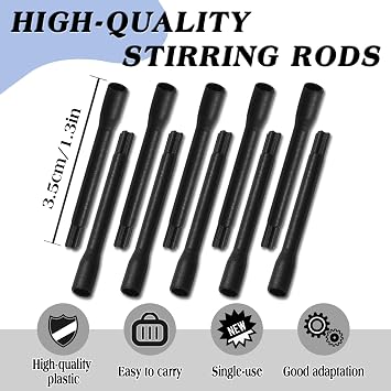 Pigment Mixer Sticks,300Pcs Disposable Watercolor Pigment Mixer Sticks Ink Mixing Sticks Pigment Supplies Kit(300pcs)