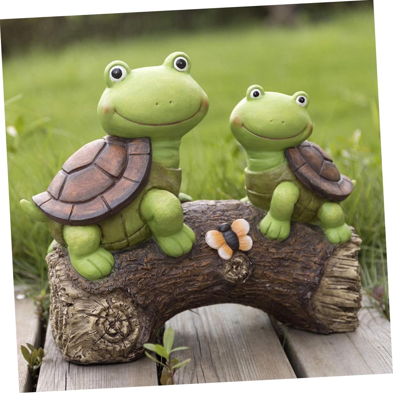 Resin Turtle Decorative Light Solar Garden Light for Landscape Patio Decor