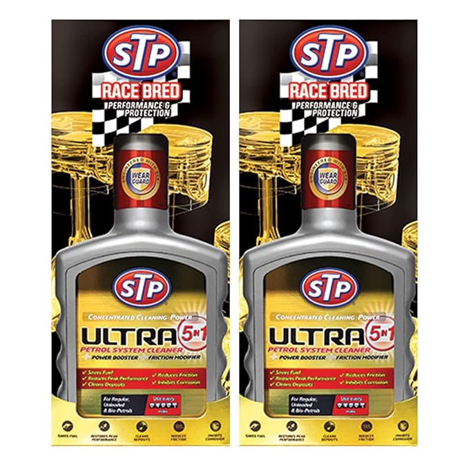 STP ULTRA 5IN1 PETROL SYSTEM CLEANER Advanced formula with STP