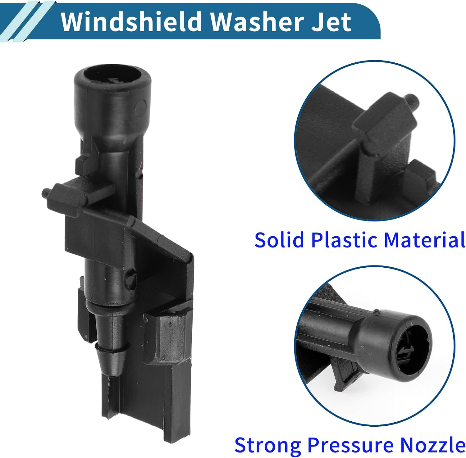 Unifizz Windshield Washer Nozzle for Honda CR-V 2012-2016, HR-V 2016-2022, Accord 2011-2012 - Front Wiper Spray Jet Replacement - OEM 76810TP6A01