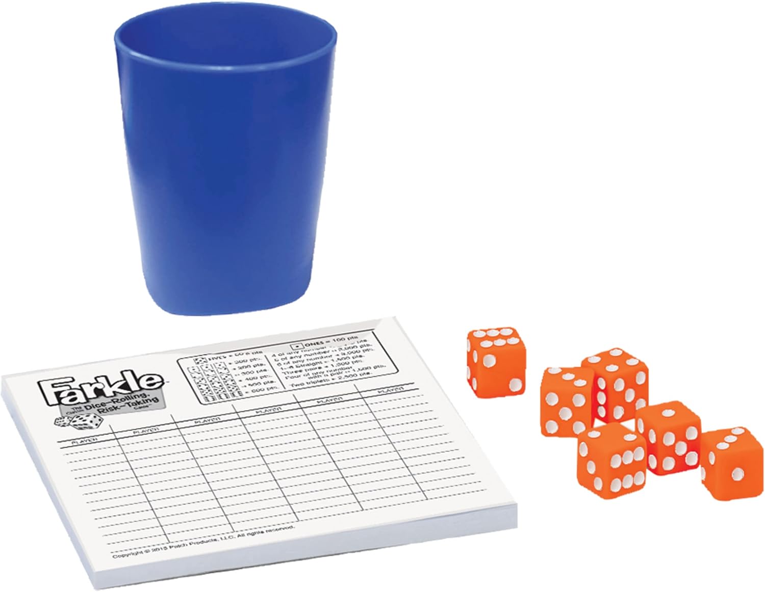 Farkle — Classic Dice-Rolling, Risk-Taking Game — Comes with Dice-Rolling Cup — Family Fun Game Night — Ages 8+