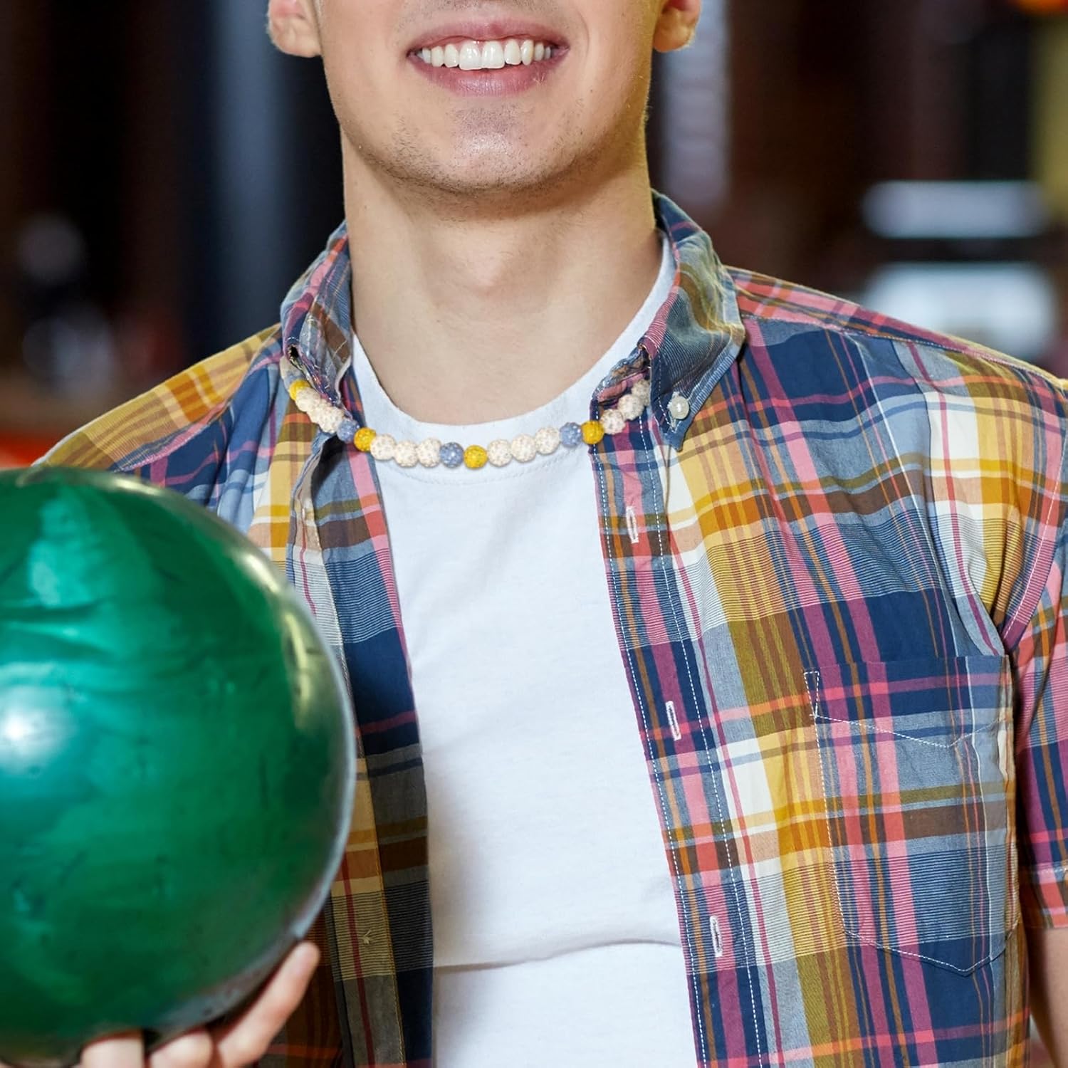 Baseball Necklace for Men Baseball Accessories Drip Baseballs Beads Chain Bling Ice Collection Necklaces Baseballs Stuff Jewelry - Image 3