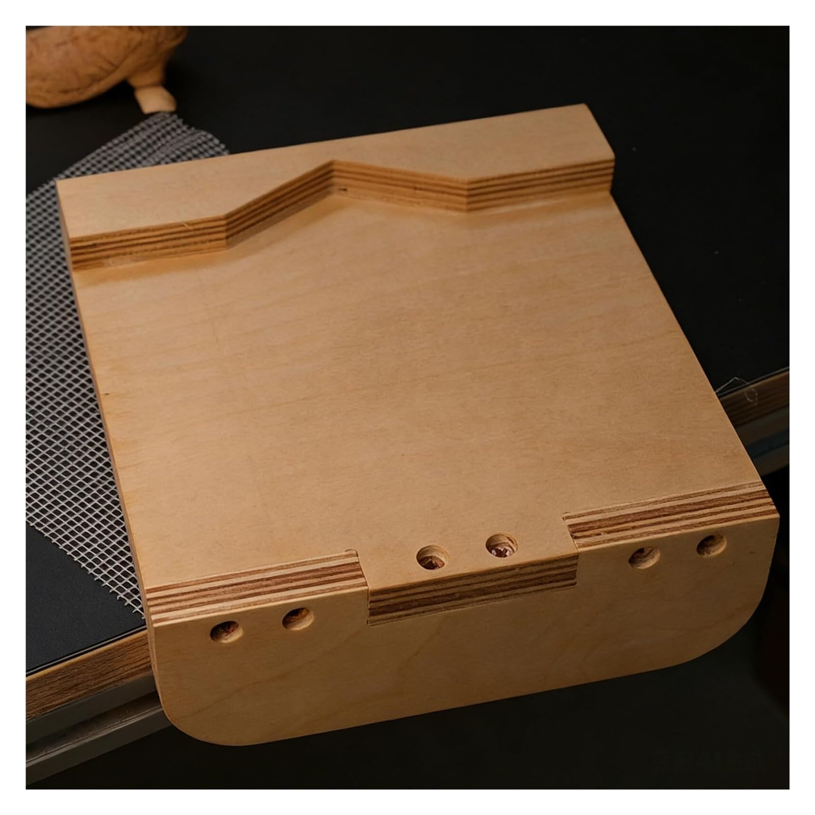 Almohadilla de protección de escritorio de talla de madera, protector de tablero de escritorio duradero, protector de superficie de trabajo resistente a los arañazos para uso doméstico y de oficina
