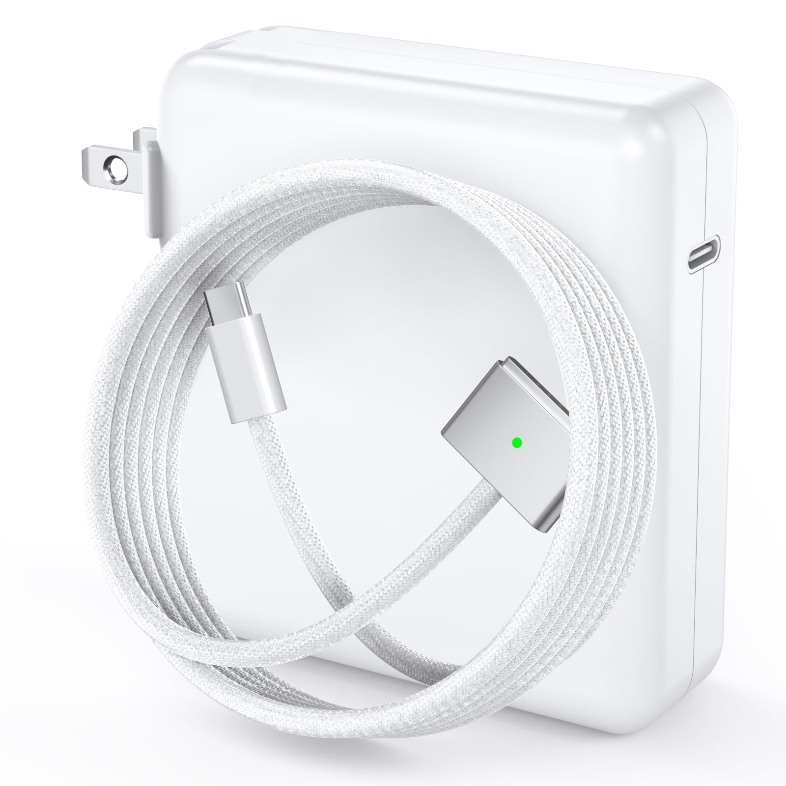 140W Charger for MacBook Pro 16 14 inch Mac Air 15 13 inch 2025 2024 2023 2022 2021 M1–M4 Type C Fast Charger Power Adapter & 6.6FT Type C to Magnetic 3 Cable LED Applicable 2021-2025