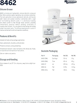 MG Chemicals 8462-85ML Translucent Silicone Grease, 85 ml Tube