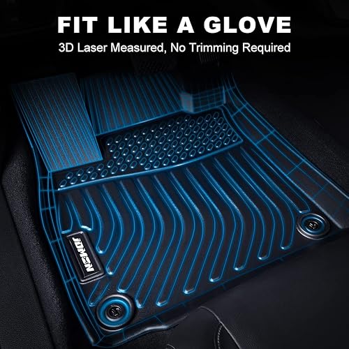 Miniatura 2 de JDMON Alfombrillas para todo tipo de clima, compatibles con Honda Pilot 2016-2022 de 8 plazas con asientos de segundo banco (sin modelo Elite),