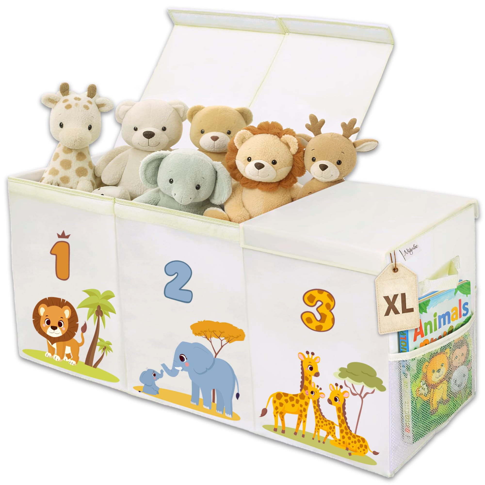 Baúl Juguetes Infantil Grande XL, Caja Juguetes Almacenaje - Selva