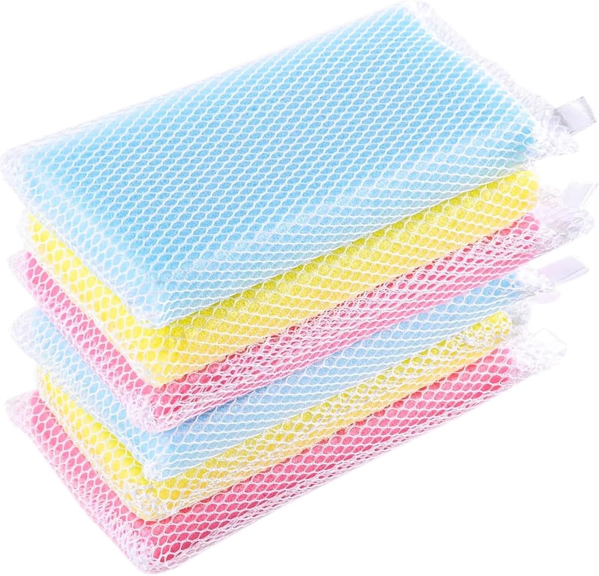 Non-Scratch, ntle Mesh Dishwashing Spon, Qui Dry, Odor-Resistant