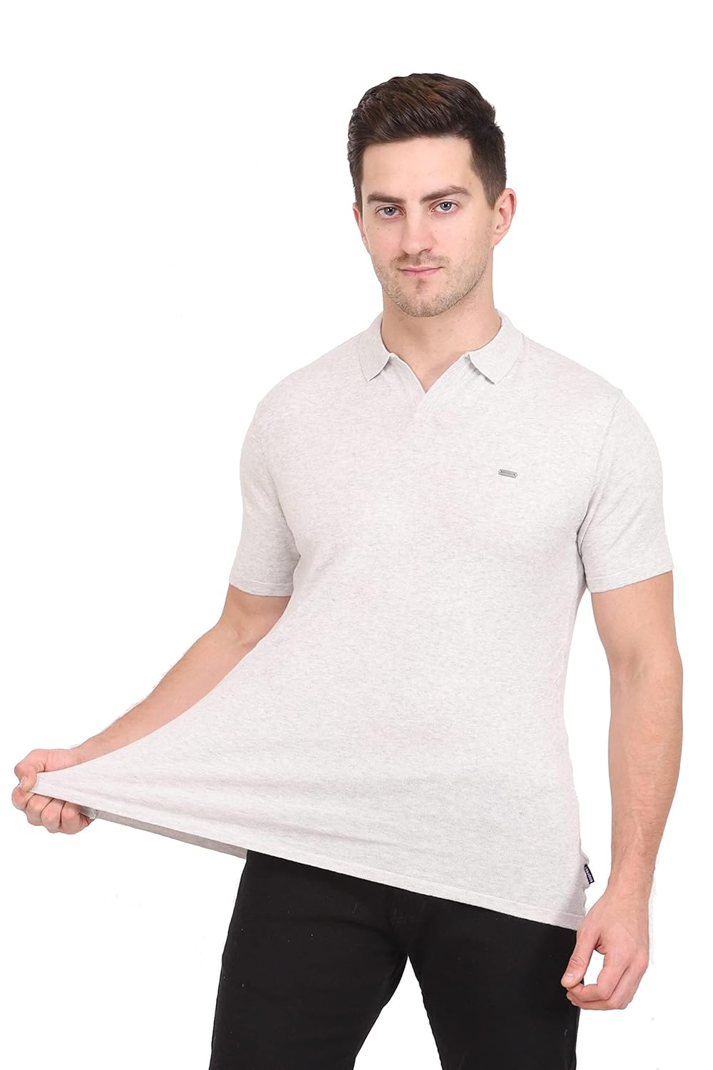 GODFREY Men’s Regular Fit Cotton Polo T-Shirt with Pocket – Half Sleeve Casual Tee