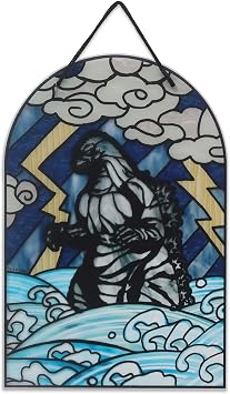 Open Road Brands Godzilla Hanging Acrylic Wall Decor | Vintage Godzilla Wall Art for Home