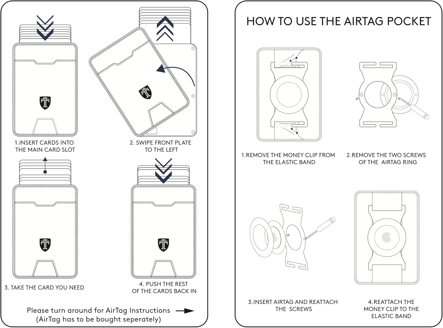 TRAVANDO Swype Slim Wallet for Men Metal RFID Blocking Mens Wallet Card Case (With AirTag* Pocket) - Image 5