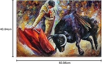 Amazon.co.jp: スペインの闘牛 ウォールアート 絵画 ホームインテリア