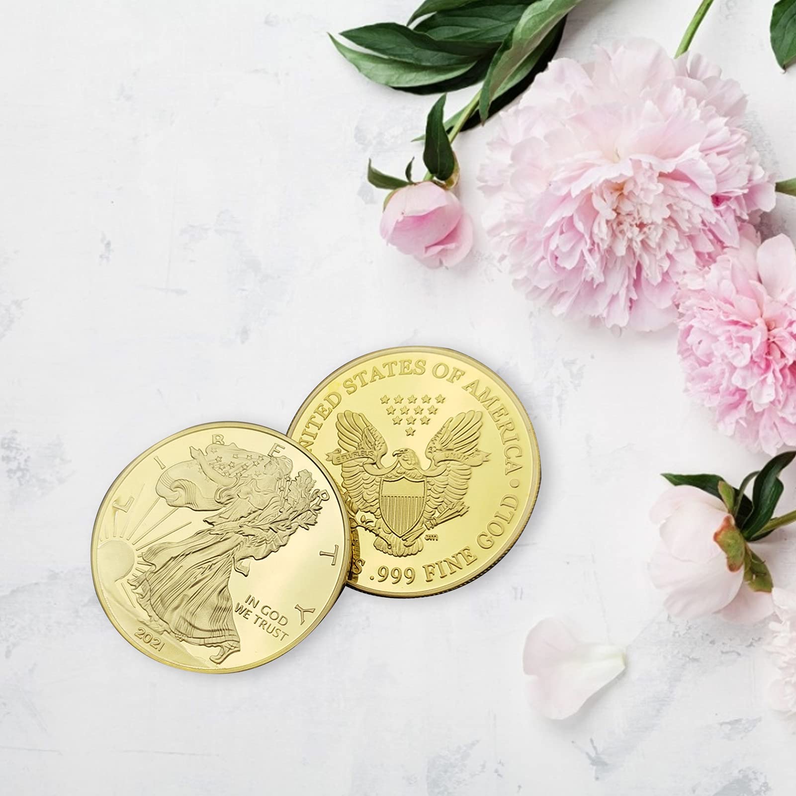 Amazon.co.jp: 2020年記念コイン アメリカ自由の女神記念コイン 2021年イーグルコイン コイン 記念メダル 金貨 : ホビー