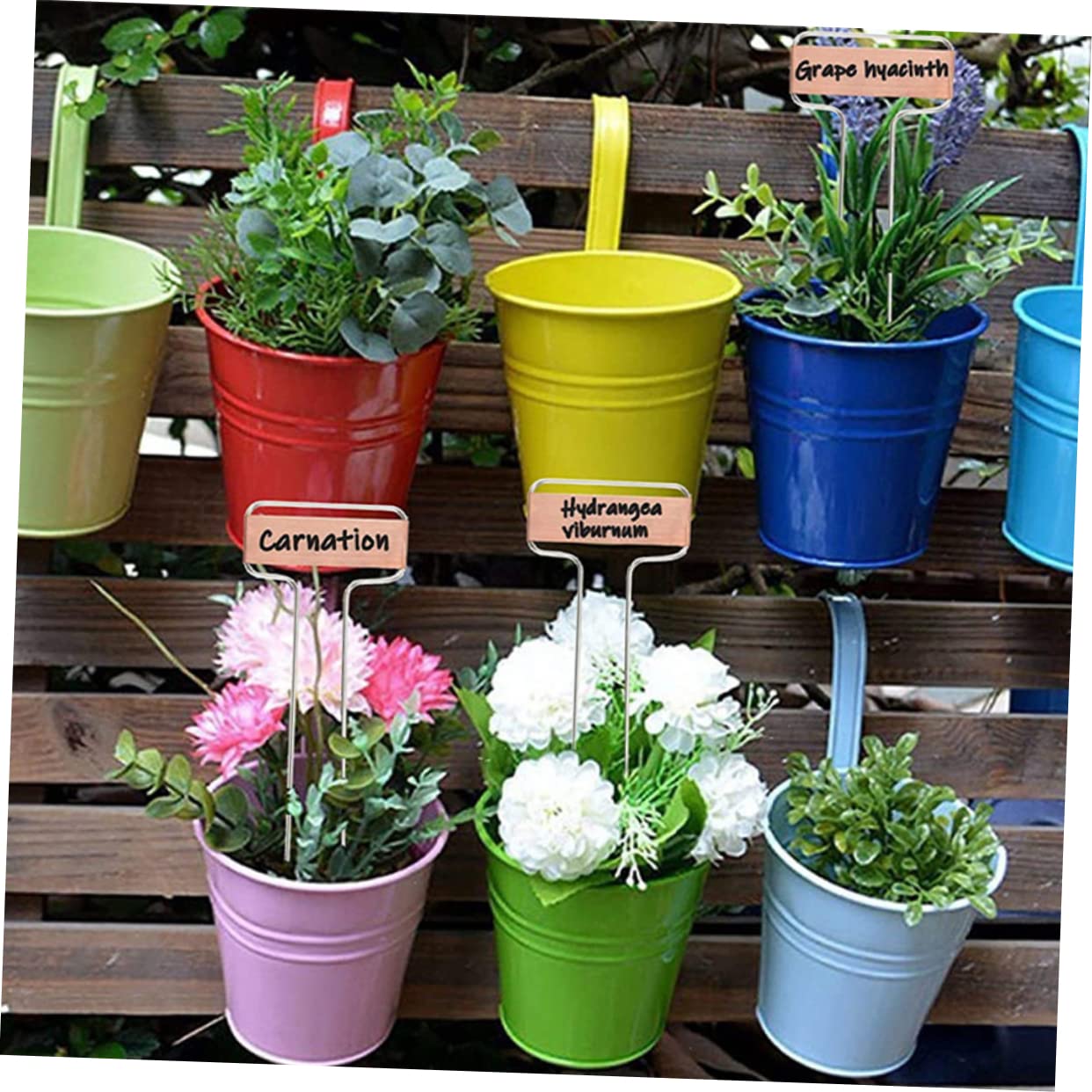Etichette Pezzi da Piante Rame Giardino 20 Metallico | Design a Due Piedi, Riutilizzabili e Facili da Scrivere, per Ortaggi e Vaso