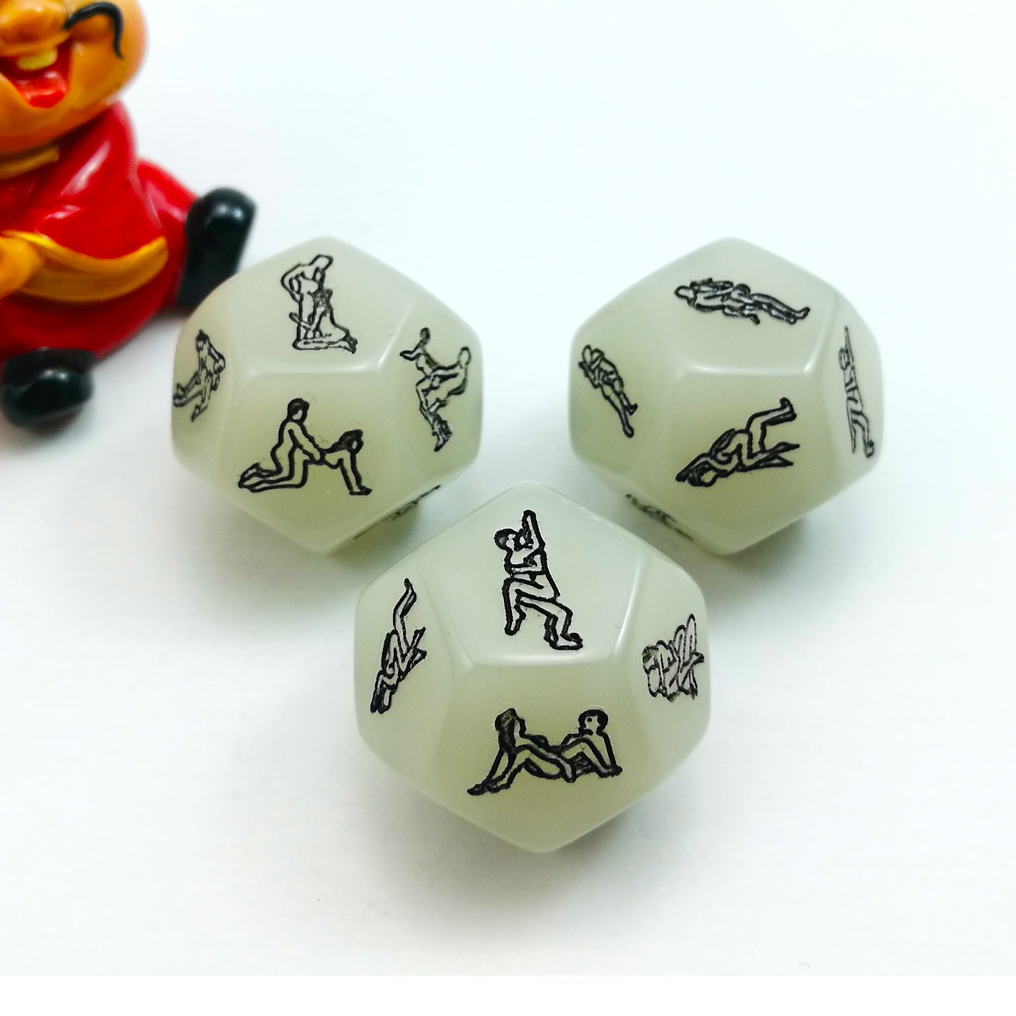 Juego De 4 Dados Luminosos Para Fiestas Y Juegos De Parejas, Diseño Misterioso Con Acciones Románticas, Ideal Para Reavivar La Chispa En Cualquier Ocasión