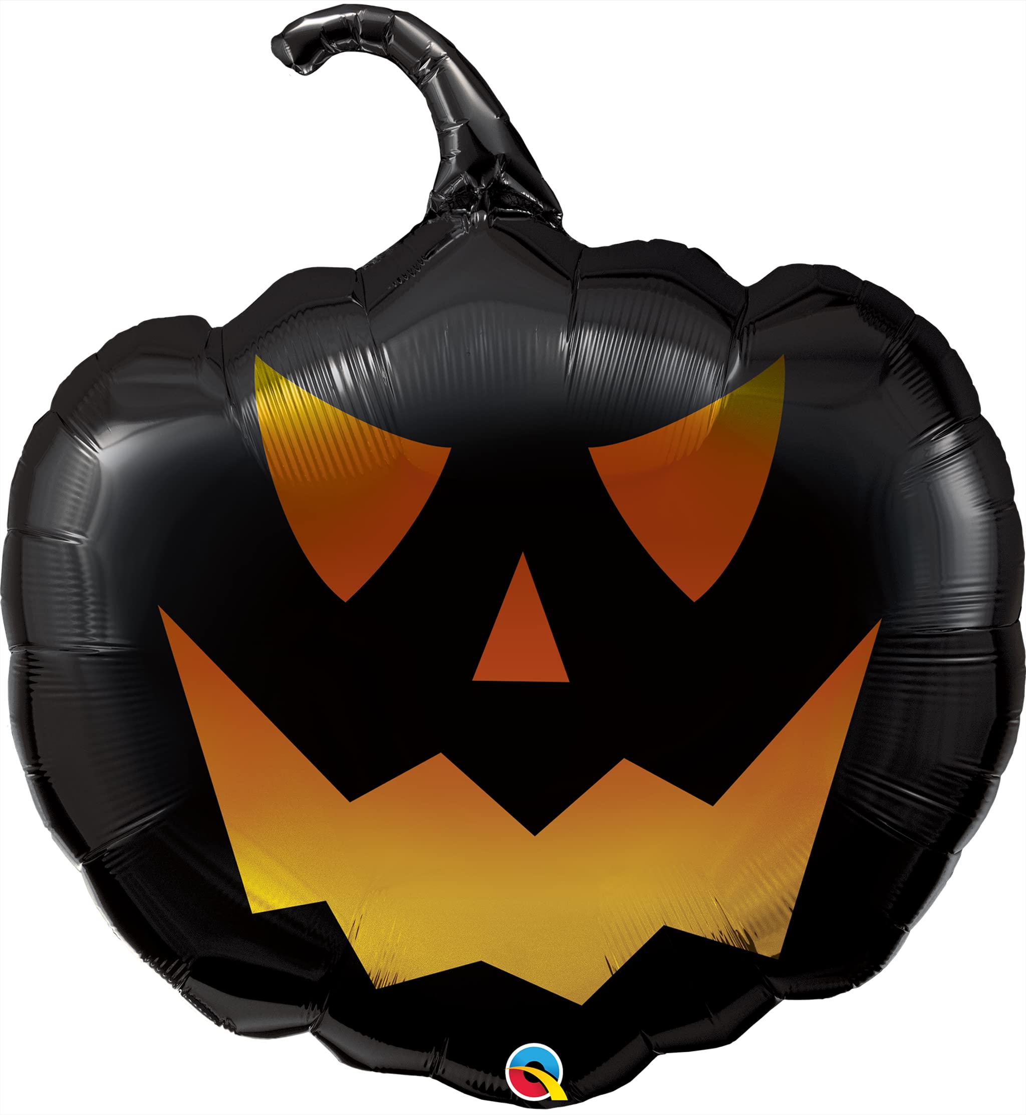 35" Black Jack Pumpkin Shape Foil Balloon