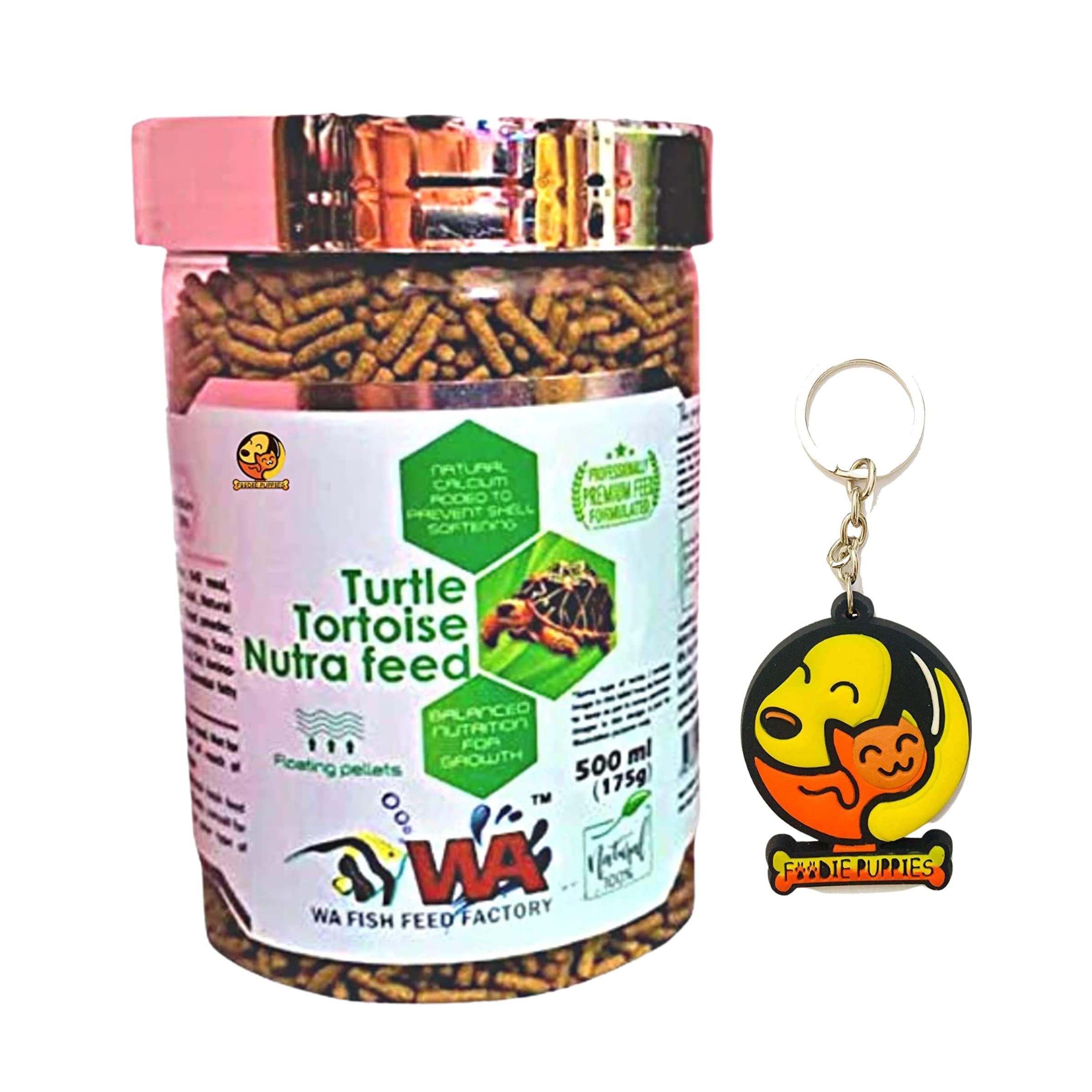 Foodie Puppies WA Turtle Nutra Feed - 175g | Free Key Ring | Floating Pellets | Balanced Nutrition for Growth | Immune Enhancer | Prevent Shell Softening | Turtles & Tortoise (B0BFNCBJSW) Amazon Price History, Amazon Price Tracker