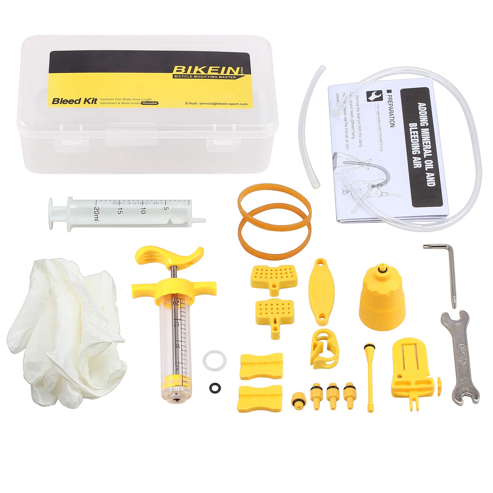 AMTOVLBicycle Brake Bleed Kit for EZ Shimano Tektro Magura Professional Hydraulic Disc Brake Bleed Kit Tool Set Bicycle Hydraulic Disc Kit