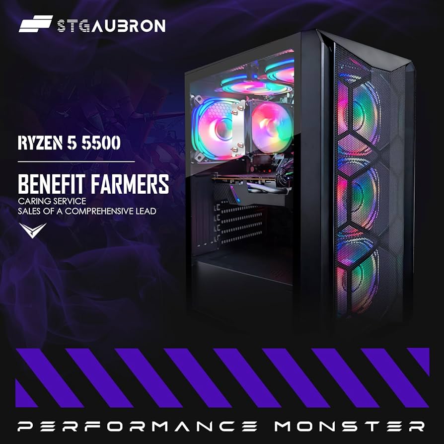Amazon.com: STGAubron Gaming PC Computer Desktop, AMD Ryzen