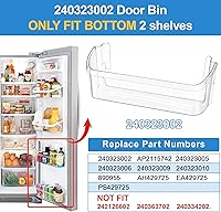 Vista 3 de UPGRADED 240323002 Refrigerator Door Bin Compatible With Frigidaire Gallery Door Shelf Replacement Bottom Fridge Shelves Frigidaire Replacement Door