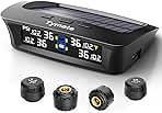 Tymate TM3 RV Tire Pressure Monitoring System, Tire Pressure Monitor with Solar Charge, TPMS with 4 Sensors(Max to 10) & 6 Alarm Modes, 2024 Updated w/Color LCD Display, 0-87PSI for RV/Trailer/Truck