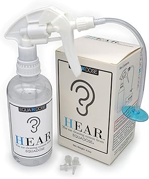 EQUADOSE Hear Ear Wax Remover Kit, Professional Cleaning System for Effective Wax Removal and Irrigation, Safe and Gentle Care Tools for Adults and Kids, Complete At-Home Ear Hygiene Solution