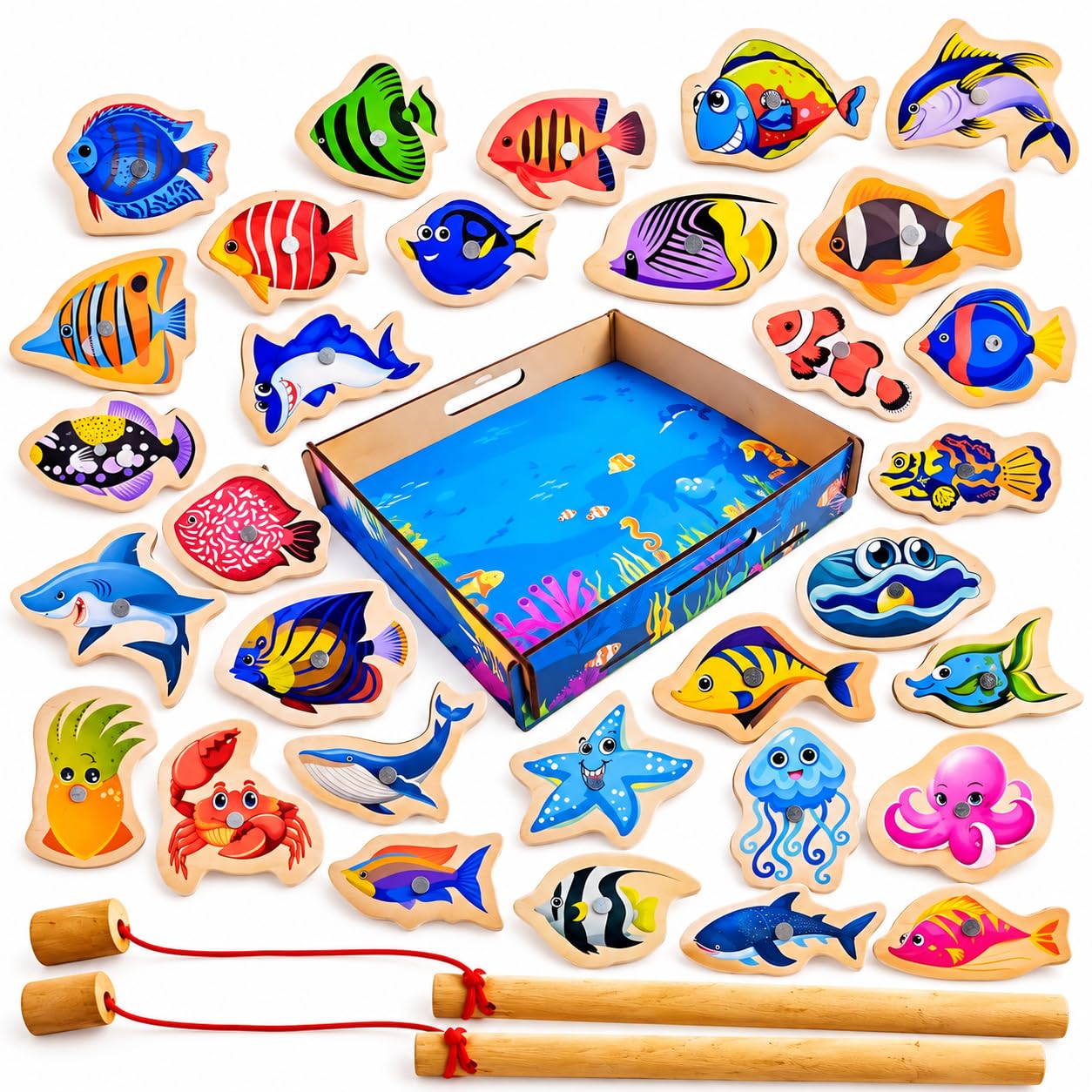 PLUSPOINT Wooden Emoji Face Changing Cube Puzzle Game Expressions Matching Block Puzzles Building Logical Educational Training Toys 16 Face Blocks & 72 Playing Cards Birthday Gift for Kids Boys Girls — Amazon image 18