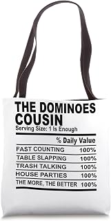The dominoes cousin nutrition fact funny cousins men women Tote Bag