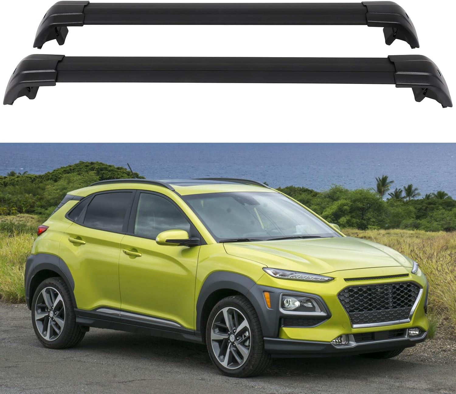 SCITOO Roof Rack Cross Bars 150LBS Aluminum Roof Rack Crossbars for Hyundai Kona 2018-2022