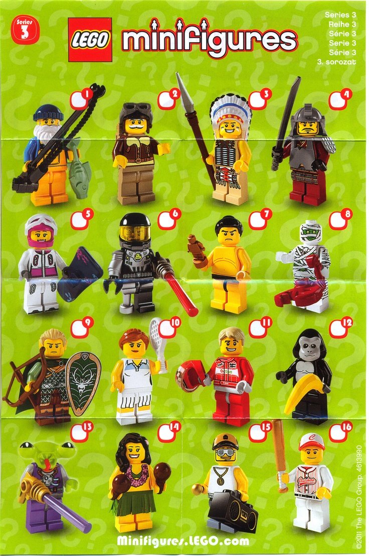 Amazon | 全16種 ｜ LEGO 8803 レゴ(R) ミニフィギュア シリーズ3 