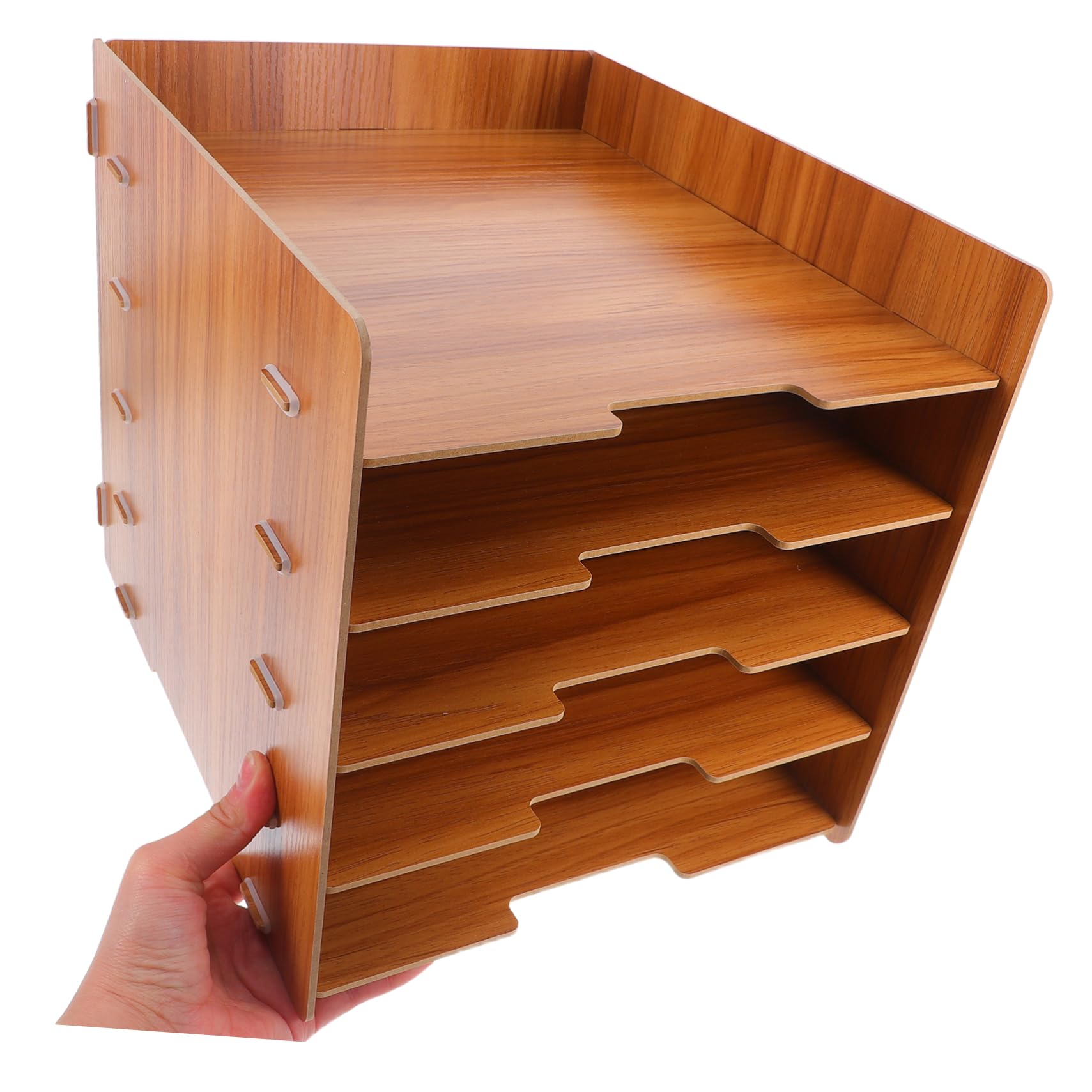 jojofuny Organizzatore Documenti Scrivania in Espositore per Brochure e Portadepliant Scaffale per Archiviazione Documenti e Libri