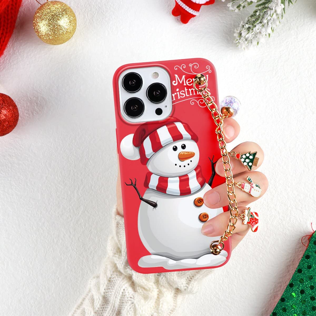Yoedge 2 Cover Natalizie Per OPPO A5 2020 / A9 2020 | Custodia Morbida In Silicone Trasparente Con Albero Di Natale | Regalo Donna