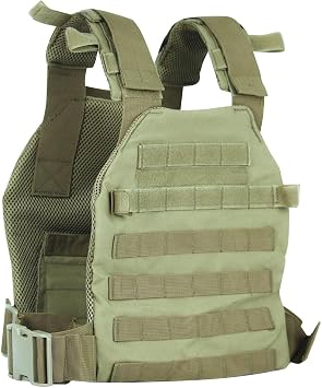 Tactical Adjustable Weighted Vest for Men and Women WODs, Strength Endurance Training Fitness Workouts Running - Quick Release, Molle System