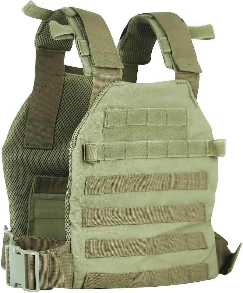 Tactical Adjustable Weighted Vest for Men and Women WODs, Strength Endurance Training Fitness Workouts Running - Quick Release, Molle System