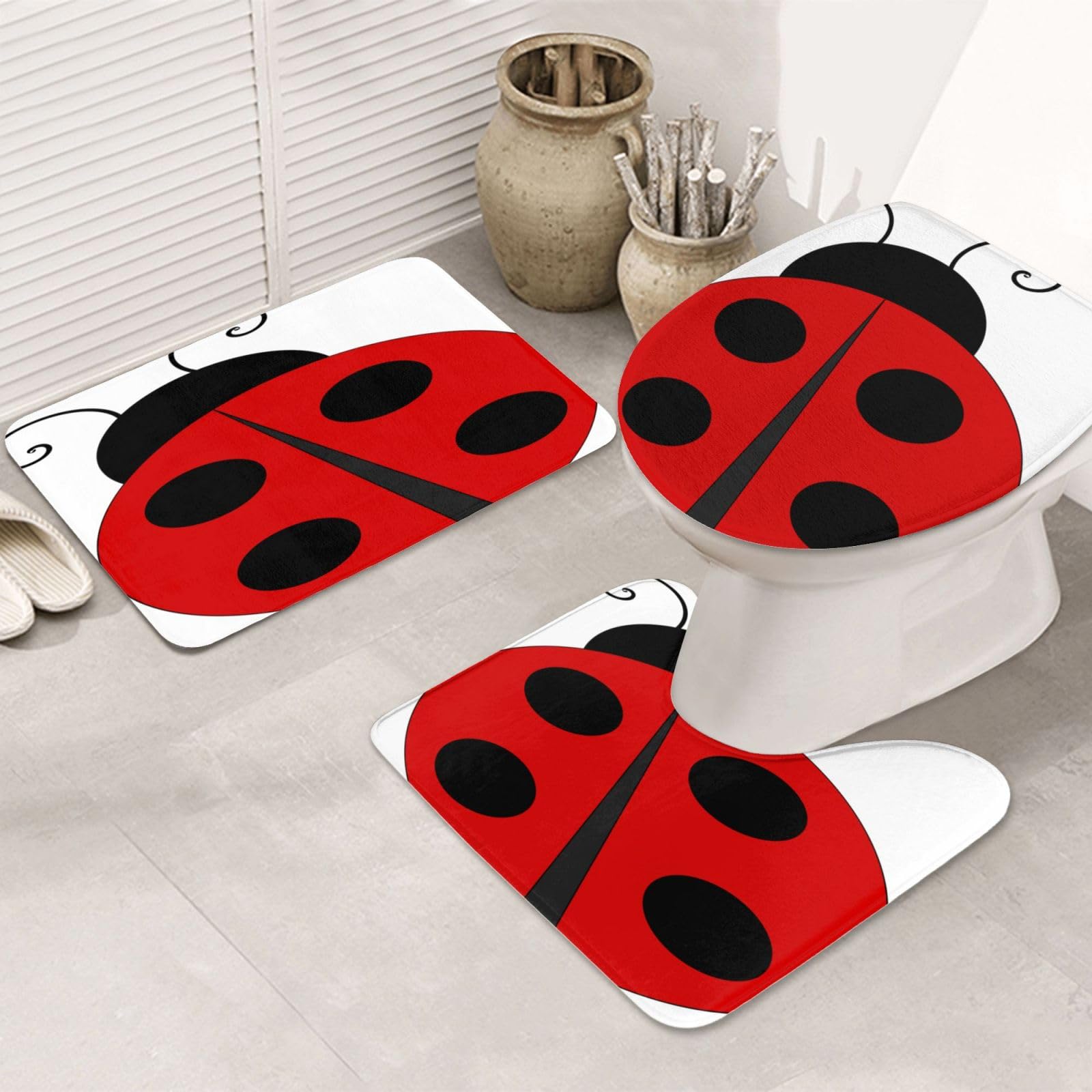 Tapis de bain en forme de U BONDIJ pour une salle de bain chaleureuse