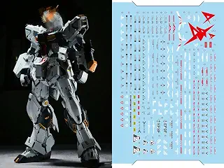 (PG UNLEASHED 1/60 νガンダム用) HG RG MG PG RE HiRM ロボット プラモデル用水転写式デカール [並行輸入品]