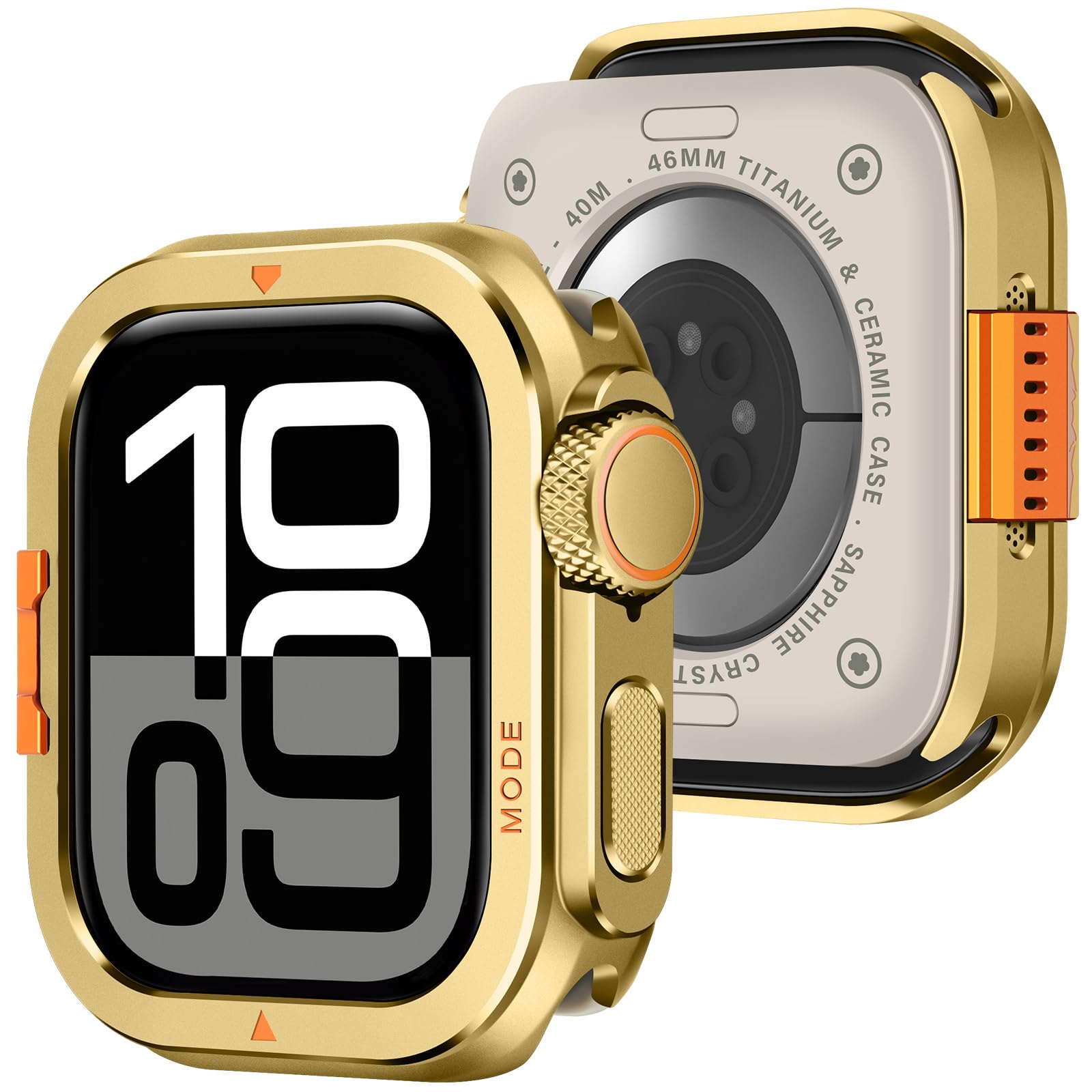 Carcasa iWatch 46mm Amizee anti-raspado con tapa trasera protectora 8