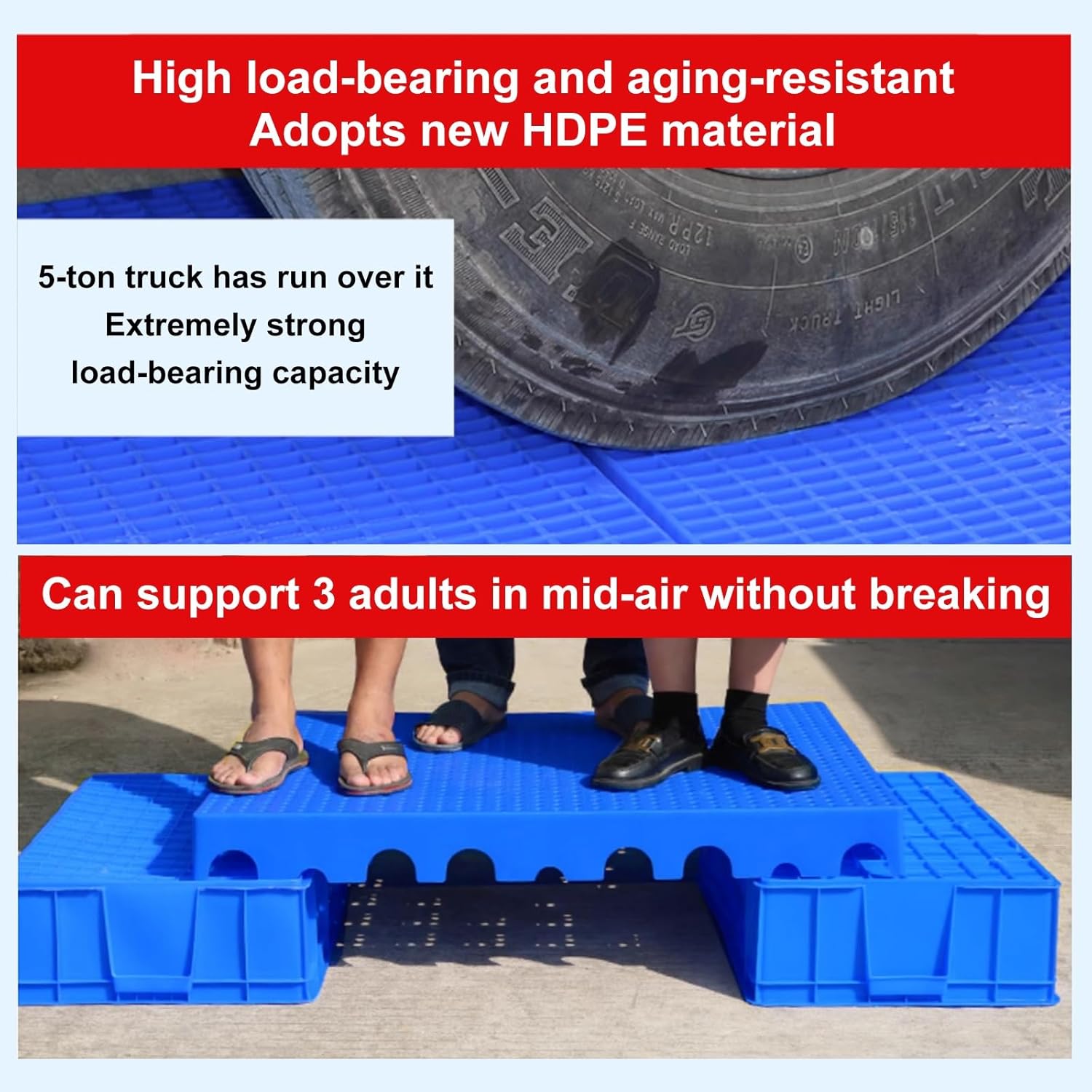 Plastic Pallet, Plastic Platforms for Basement Storage, Waterproof Breathable Nestable Floor Pallets, for Deck, Shower, Pool, Indoor and Outdoor(Yellow,80x80cm/31.5x31.5in)