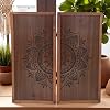 Simia Model Premium Bohemian Walnut Plated Backgammon