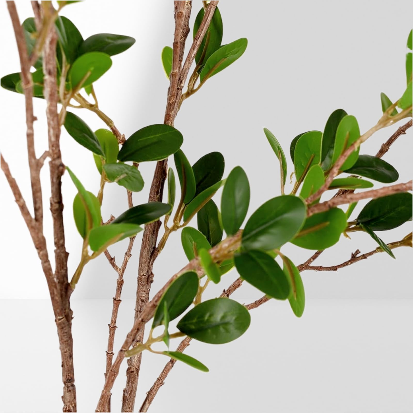 DEMIUKO 4 rami di ficus artificiali, foglie di piante verdi, rami artificiali, 110 cm, rami di eucalitto decorativi, per interni, per la casa, il matrimonio, l'ufficio, decorazione