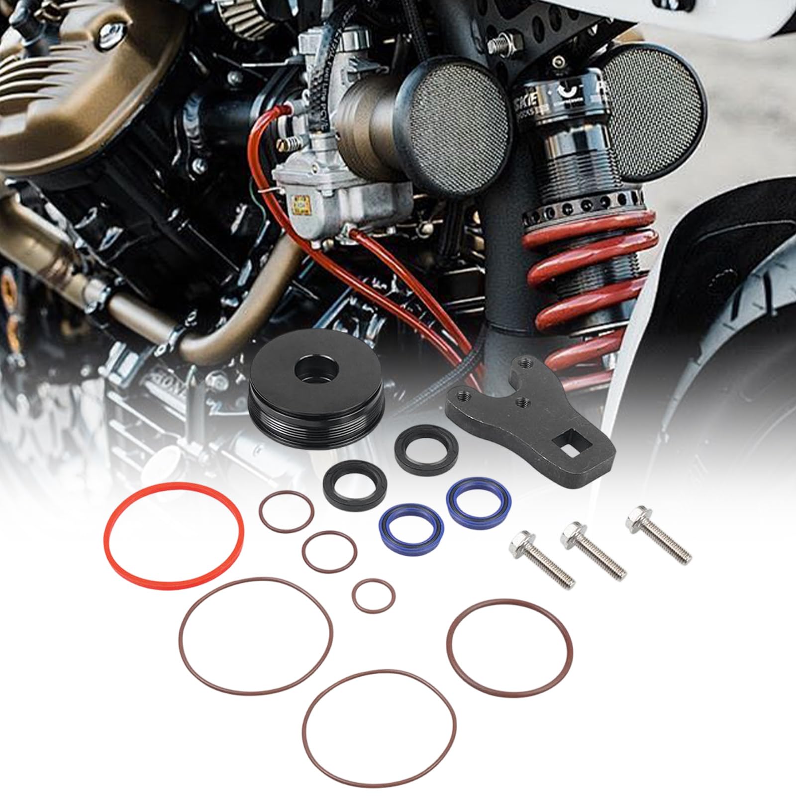 Jeu Complet de Joints de Piston avec Outil pour Une Installation Rapide par Les bricoleurs sur Les Voitures et Les Motos garantissant Une Cabine sèche 5008985 Joint Haute efficacité
