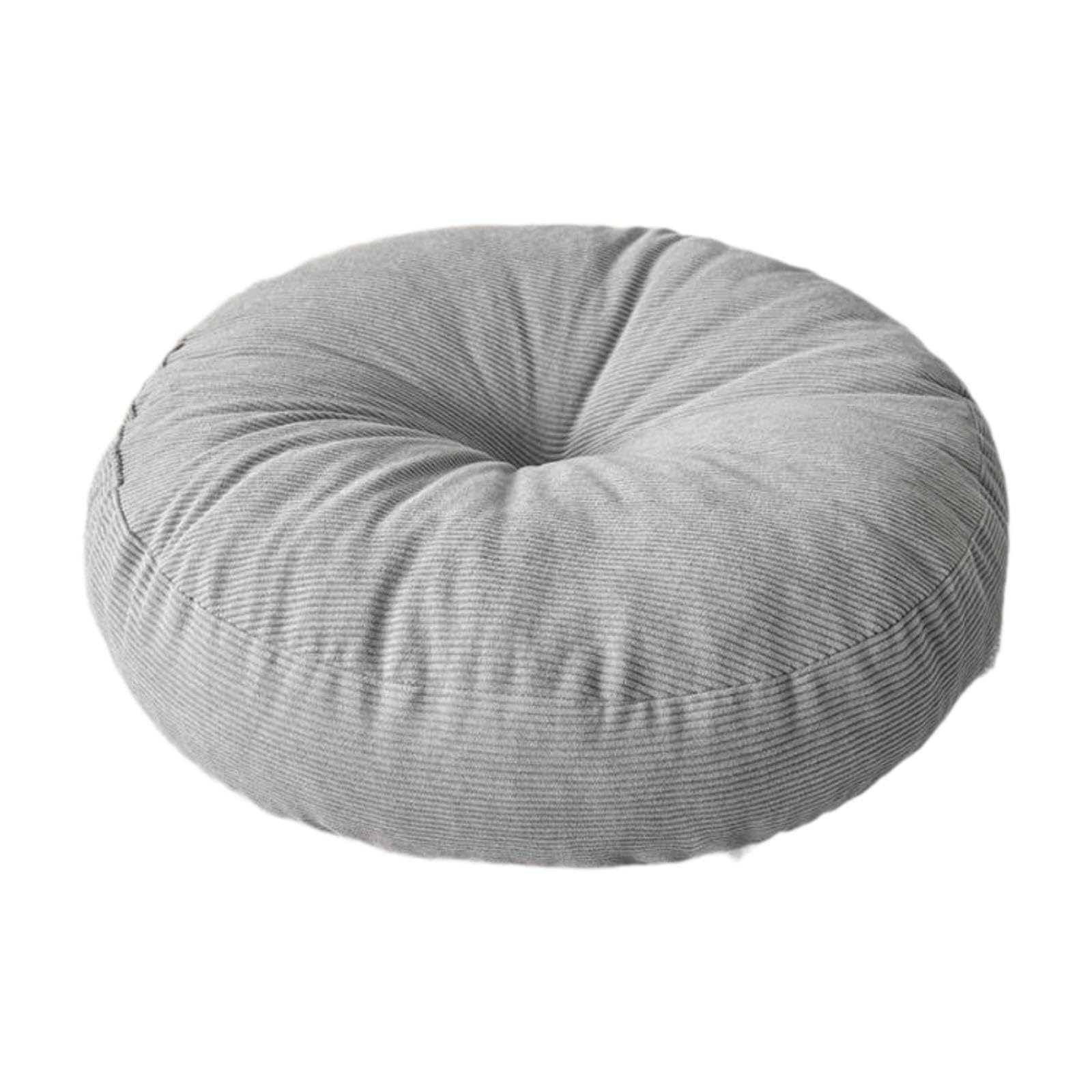 Round Floor Pillow Seat Pad Thick Seat Cushion for Tatami Living Room Office Light Gray | Pillows | Home Dacor-image-38