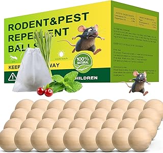 36 Pack Peppermint Rodent Repellent - Portable Mouse Repellent for Indoor & Outdoor Use, Long-Lasting Safe Mice Repellent, Natural Effective Mouse Repellent Pouches for Home/Garage/Garden (36)