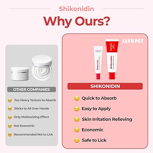 Miniatura 4 de JAYU PET Shikonidin - Crema de patas para alergias de perros, alivia la irritación de la piel de la pata, loción nasal de la piel, alivio