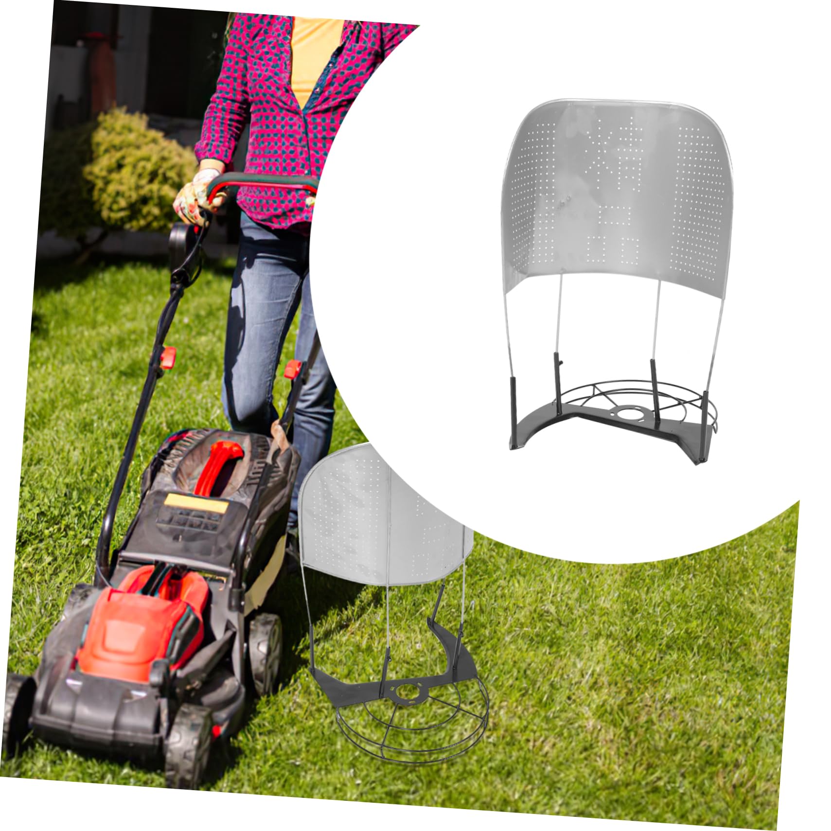 SUPVOX Accessorio per Mietitrice da Raccolta Riso e Grano in Acciaio Inossidabile Argento, Struttura di Supporto Alta Efficienza e Facile da Usare per Giardinaggio All'aperto
