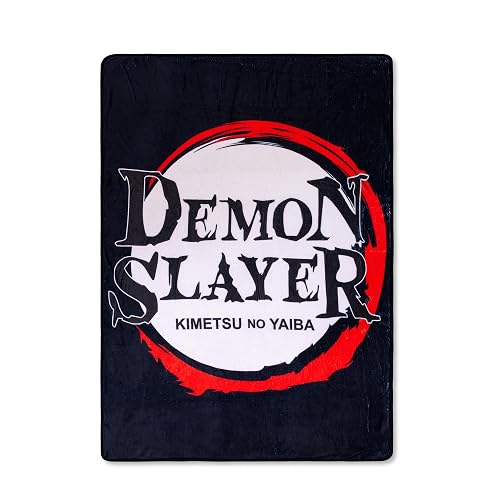 Demon Slayer Logo Lightweight Fleece Throw Blanket | 45 x