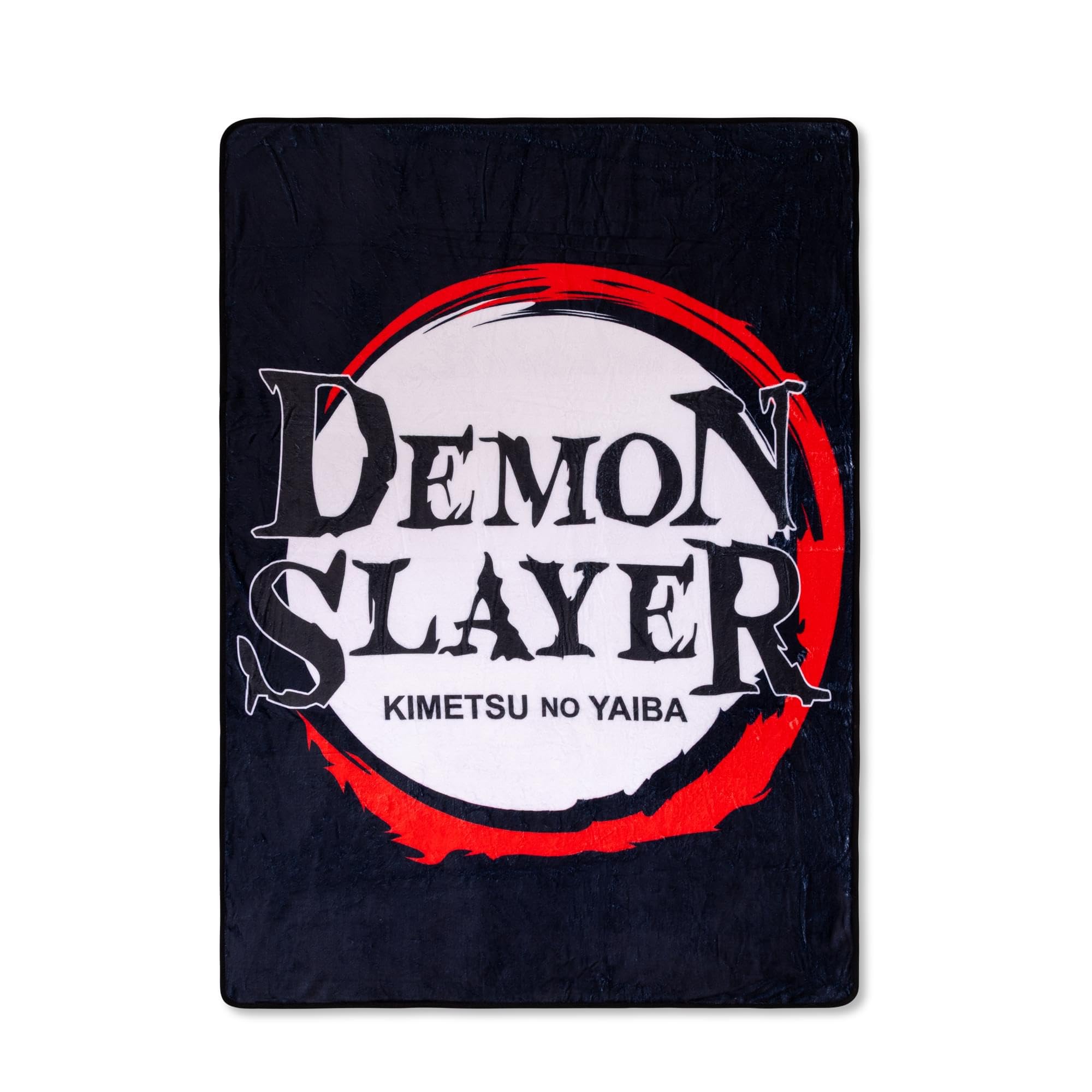 Surreal Entertainment Demon Slayer Logo Lightweight Fleece Throw Blanket | 45 x 60 Inches