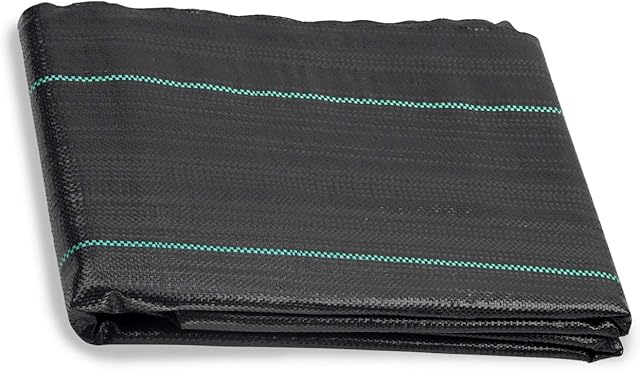 ANSIO Weed Membrane 2Mx5M, Weed Control Fabric,Ground cover Membrane, UV stabilised Weed Barrier Fabric. Ideal for use in Patios, Garden, Flower beds, Landscaping - weed suppressant membrane