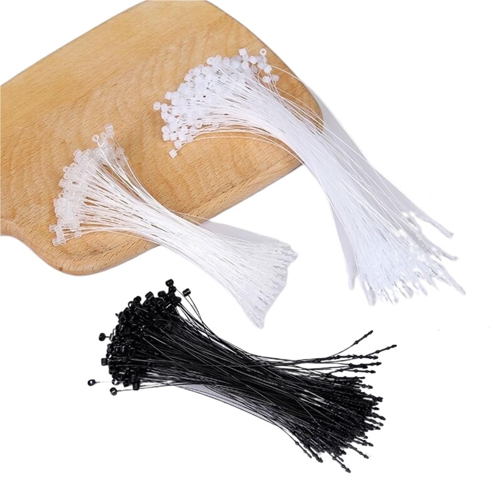 Confezione da 1000 pezzi di chiusure a scatto in plastica per etichette di sicurezza (17,7 cm, trasparenti)